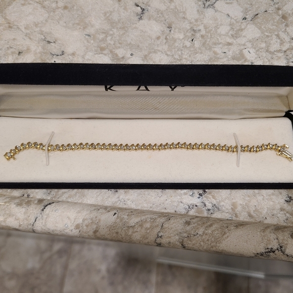 14K Diamond Tennis Bracelet from Kay's - Picture 1 of 4